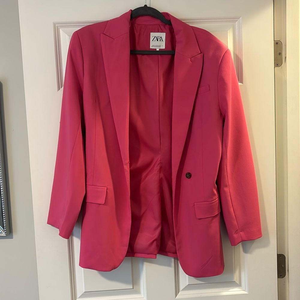 Zara pink blazer